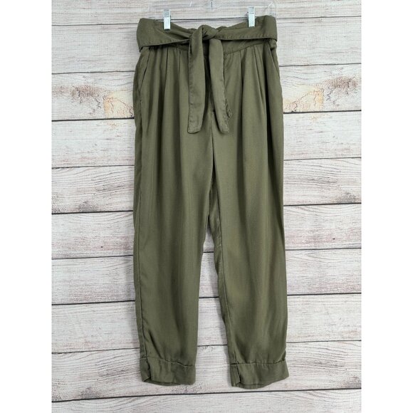 Cartonnier Anthropologie Pleated Pants Women's Size 8 Green - Picture 1 of 12